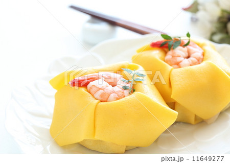 茶巾寿司の写真素材