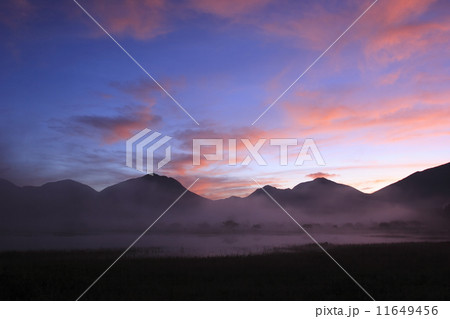 奥日光小田代湖の朝焼け 11649456