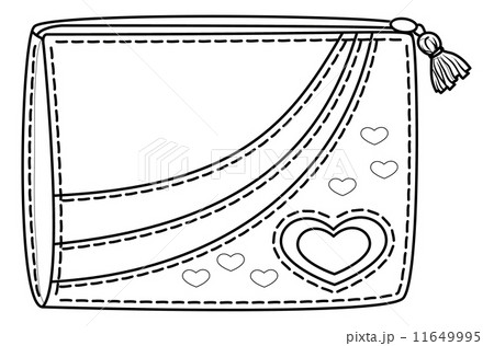 Purse with valentine hearts, contours Purse with valentine hearts, contours 11649995