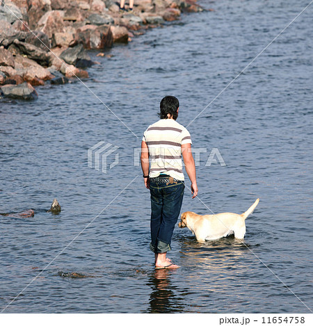 man and dog 11654758
