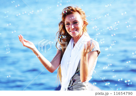 blond near sea blond near sea 11654790