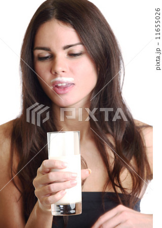 woman drink yogurt woman drink yogurt 11655026