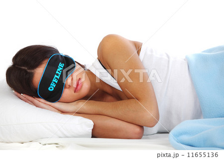 offline sleeping woman 11655136