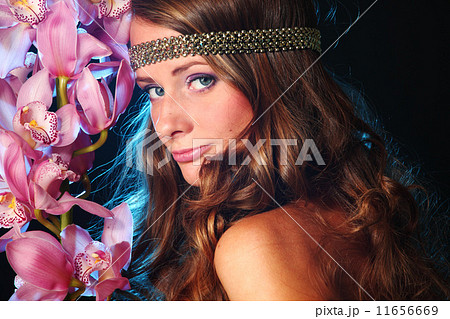 orchid woman orchid woman 11656669