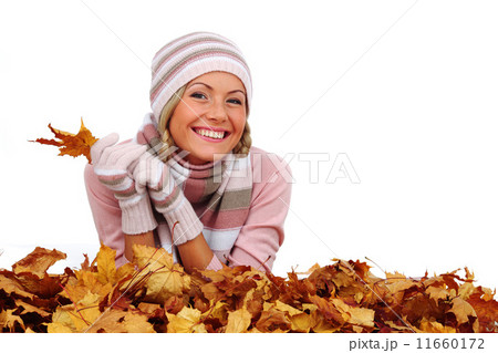 autumn woman in studio 11660172