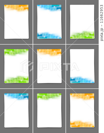 Set of brochures with squares Set of brochures with squares 11662953