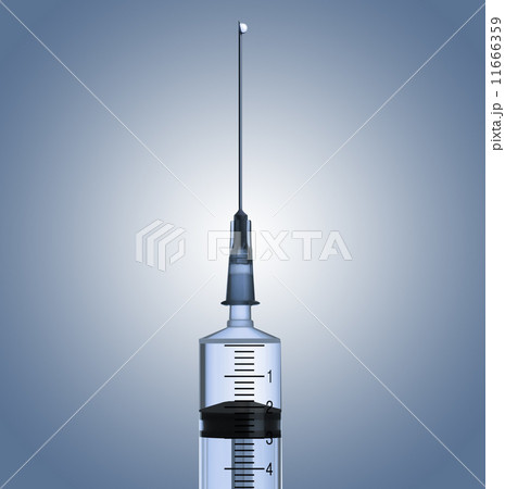 syringe with drop 11666359