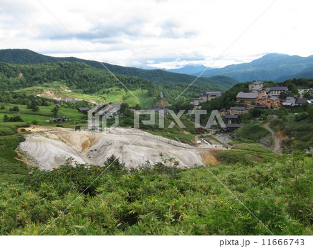 万座温泉　展望台からの全景　群馬県嬬恋村 11666743