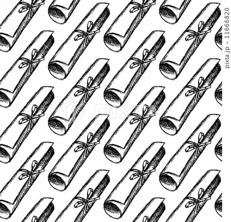 Sketch cute papirus scroll Sketch cute papirus scroll 11666820