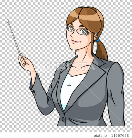 指示棒（上半身）メガネ 11667628