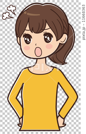 怒る女性 11668363