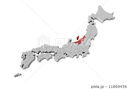 日本地図のイラスト素材