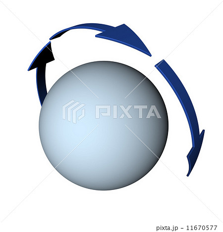 球体と矢印 11670577
