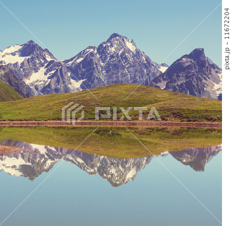 Lake in Caucasus 11672204