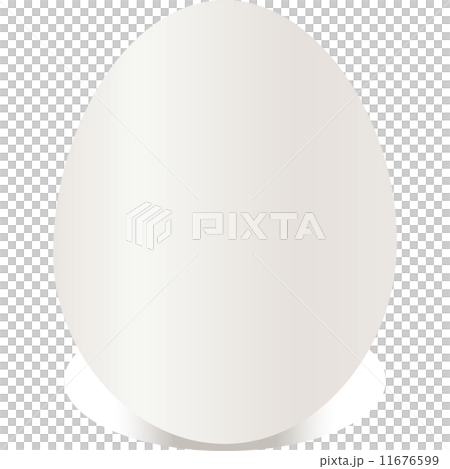 White egg - isolated on white background  11676599