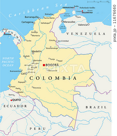Colombia Political Map Colombia Political Map 11676660