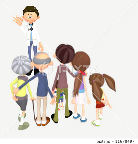 ホームドクターイメージ 被写界深度付き３dcgイラスト素材のイラスト素材