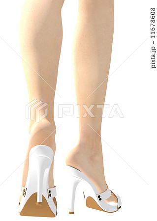 女性のかかとイメージ　イラスト素材 11678608