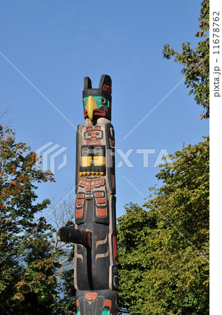 Totem shaped in Stanley park 11678762