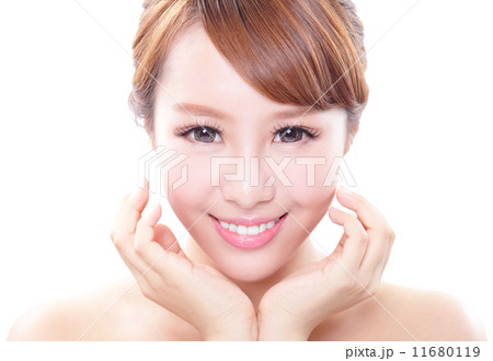 woman smile face and health teeth woman smile face and health teeth 11680119
