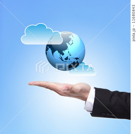 Global cloud computing concept 11680843