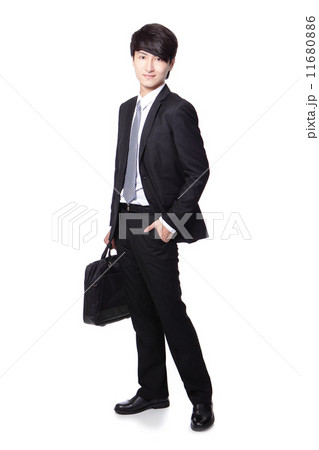 business man with briefcase 11680886