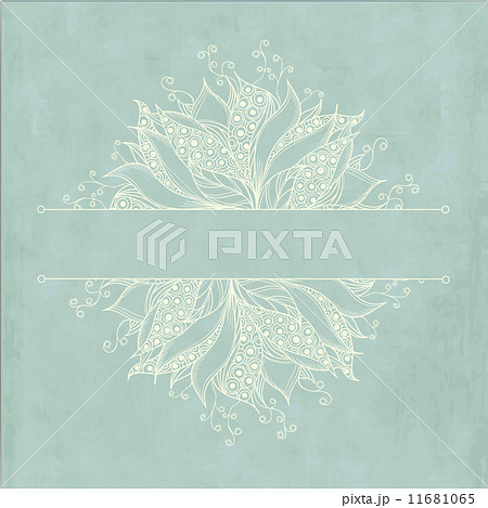 Vintage card with fantasy flower 11681065