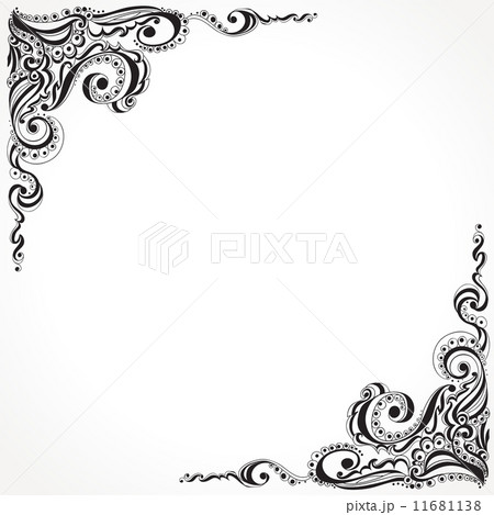 Abstract floral tattoo pattern Abstract floral tattoo pattern 11681138