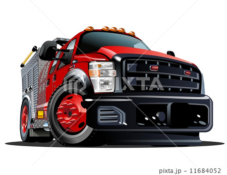 Vector Cartoon Fire Truck 11684052