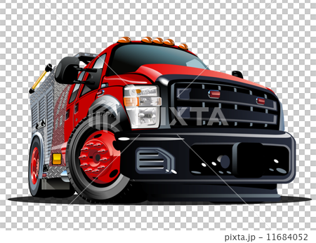 Vector Cartoon Fire Truck 11684052