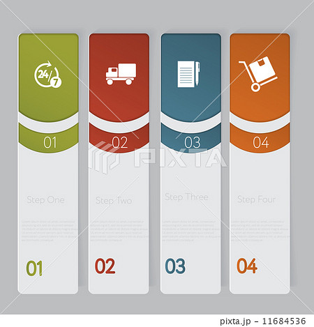 Infographic. Design number banners template graphic or website layout 11684536
