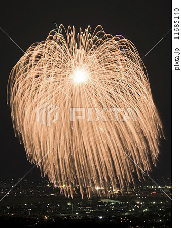 長岡の花火 三尺玉 の写真素材