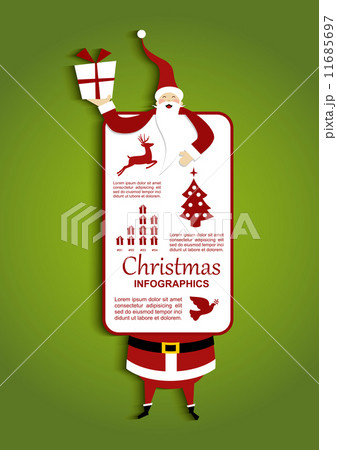 Christmas and Santa Infographic illustration 11685697