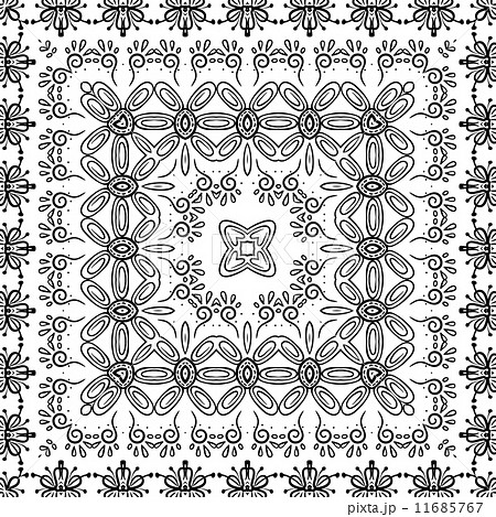 Seamless outline floral pattern 11685767