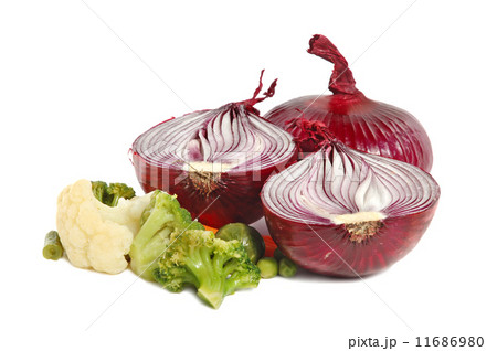 Spanish red onion and different vegetables Spanish red onion and different vegetables 11686980