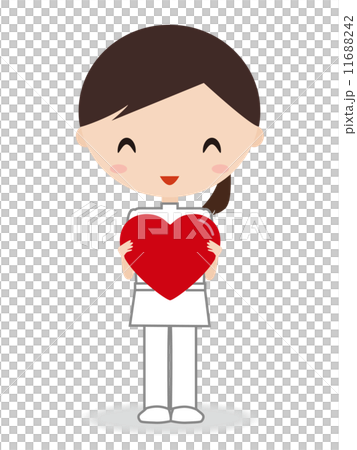 A lady with a heart with a heart A lady with a heart with a heart 11688242