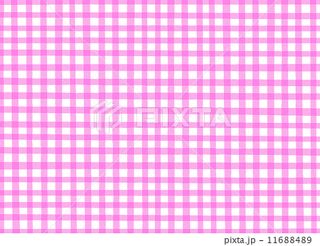 ギンガムチェック ピンクのイラスト素材 1164