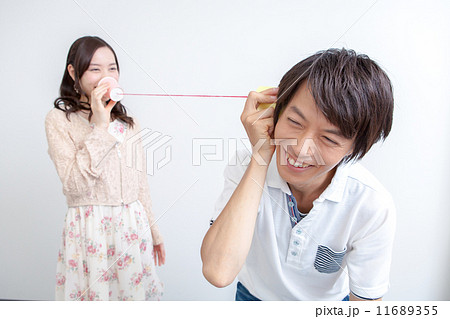 赤い糸電話の男女 11689355