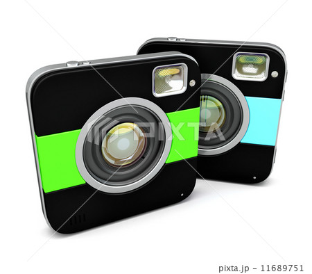 Instant camera. Isolated. Contains clipping path 11689751
