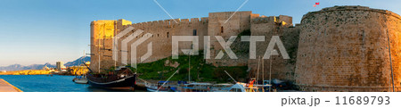 Kyrenia. Medieval Castle and old harbour. Cyprus. 11689793