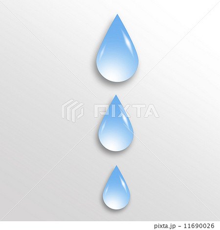 水滴のイラスト素材 [11690026] - PIXTA