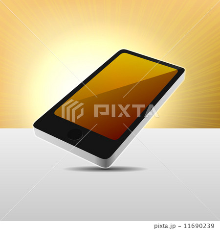 Realistic 3D View Modern Mobile Phone. Vector 11690239