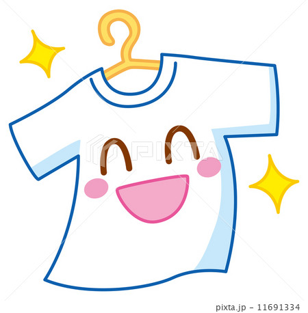 Tシャツキャラクターのイラスト素材
