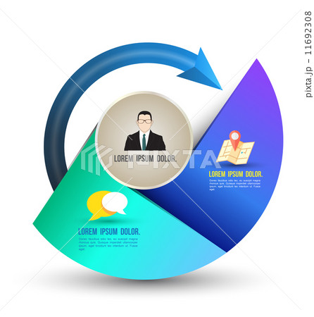 step circle with arrow step circle with arrow 11692308