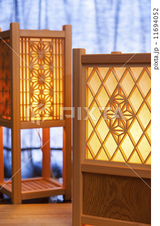 江戸組子の行灯 11694052