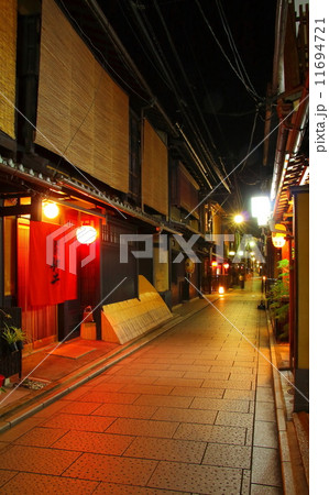 夜の祇園の路地 夜の祇園の路地 11694721