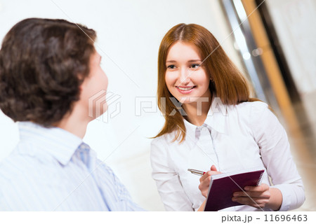 Portrait Of Business People At A Meetin Portrait Of Business People At A Meetin 11696463