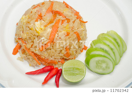 Fried rice with chicken Fried rice with chicken 11702342