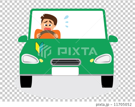 Male beginner's mark who is afraid of driving 11705052