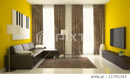 Part of interior with yellow walls 11705163